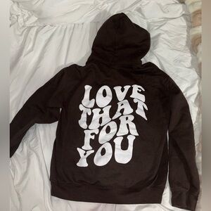 “Love that for you” Brown Hoodie